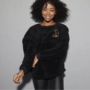 NWT Sherpa Disney Parks Mickey Gold Collection Spirit Jersey Fuzzy 90th